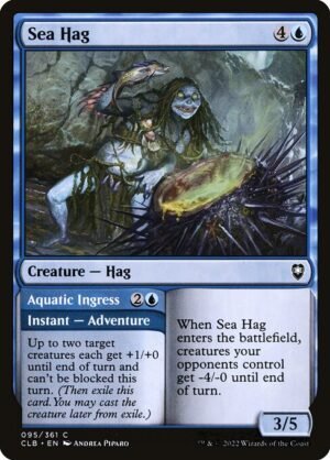 Sea Hag // Aquatic Ingress<br /><span class="collector-number">Collector No. 95</span>