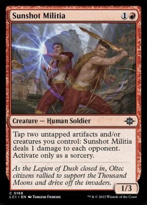 Sunshot Militia<br /><span class="collector-number">Collector No. 168</span>