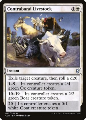 Contraband Livestock<br /><span class="collector-number">Collector No. 12</span>
