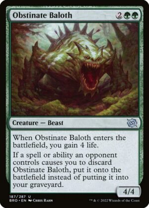 Obstinate Baloth<br /><span class="collector-number">Collector No. 187</span>