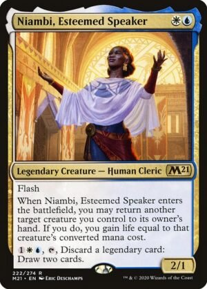 Niambi, Esteemed Speaker<br /><span class="collector-number">Collector No. 222</span>