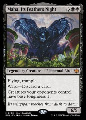 Maha, Its Feathers Night<br /><span class="collector-number">Collector No. 100p</span>