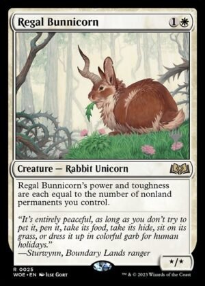 Regal Bunnicorn - Foil<br /><span class="collector-number">Collector No. 25p</span>