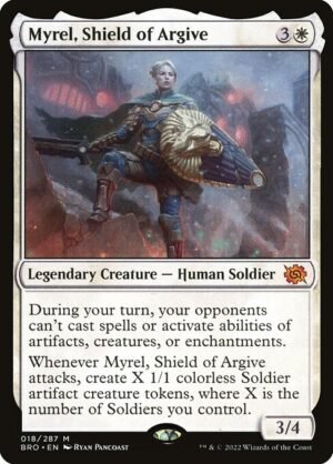 Myrel, Shield of Argive - Foil<br /><span class="collector-number">Collector No. 18</span>