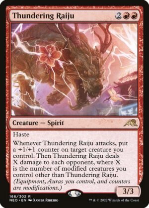 Thundering Raiju - Foil<br /><span class="collector-number">Collector No. 166</span>