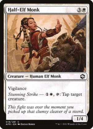 Half-Elf Monk<br /><span class="collector-number">Collector No. 19</span>