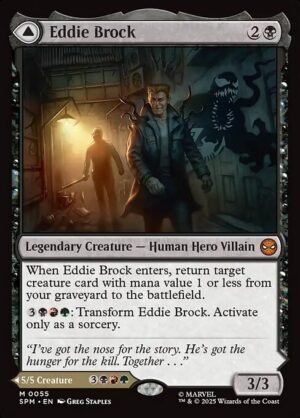 Eddie Brock // Venom, Lethal Protector<br /><span class="collector-number">Collector No. 55</span>