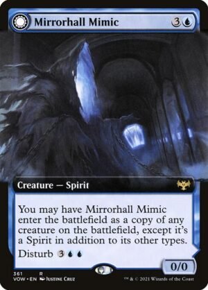 Mirrorhall Mimic // Ghastly Mimicry - Foil<br /><span class="collector-number">Collector No. 361</span>