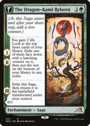 The Dragon-Kami Reborn // Dragon-Kami's Egg<br /><span class="collector-number">Collector No. 473</span>