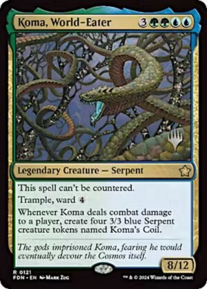 Koma, World-Eater - Foil<br /><span class="collector-number">Collector No. 121p</span>