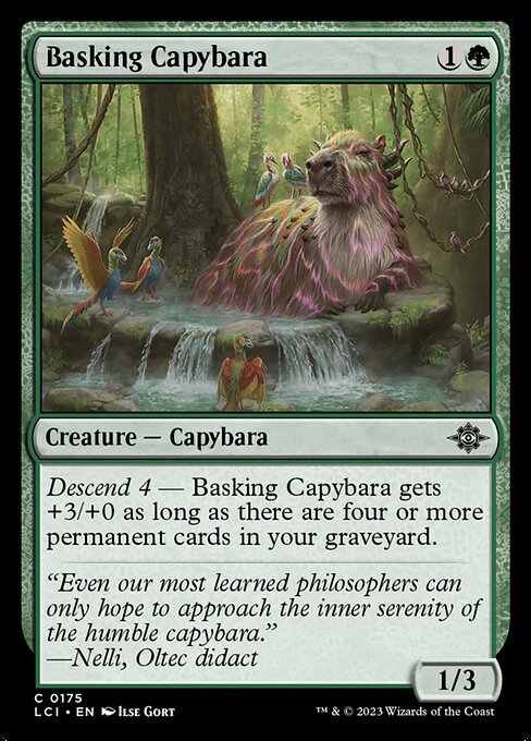 Basking Capybara<br /><span class="collector-number">Collector No. 175</span>