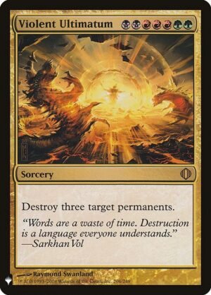 Violent Ultimatum<br /><span class="collector-number">Collector No. ALA-206</span>