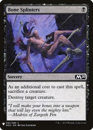 Bone Splinters<br /><span class="collector-number">Collector No. M20-92</span>