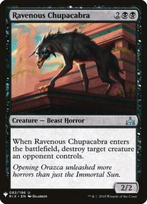 Ravenous Chupacabra<br /><span class="collector-number">Collector No. RIX-82</span>