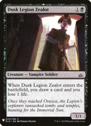 Dusk Legion Zealot<br /><span class="collector-number">Collector No. RIX-70</span>
