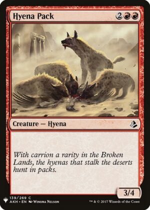 Hyena Pack<br /><span class="collector-number">Collector No. AKH-139</span>