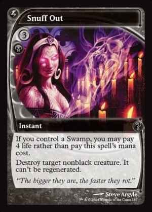 Snuff Out<br /><span class="collector-number">Collector No. 187</span>