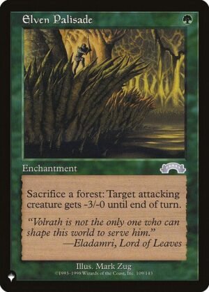 Elven Palisade<br /><span class="collector-number">Collector No. EXO-109</span>
