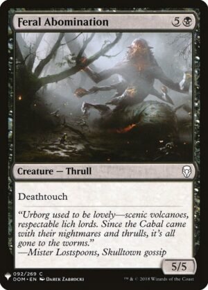 Feral Abomination<br /><span class="collector-number">Collector No. DOM-92</span>