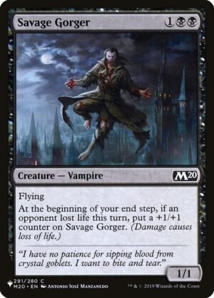 Savage Gorger<br /><span class="collector-number">Collector No. M20-291</span>