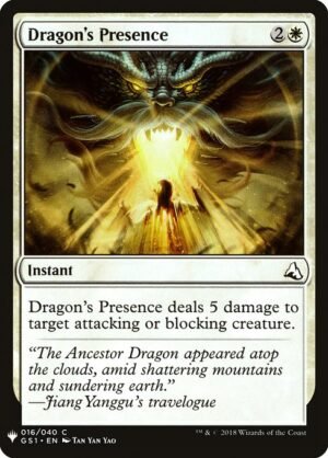 Dragon's Presence<br /><span class="collector-number">Collector No. GS1-16</span>