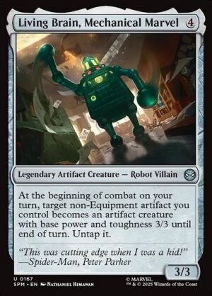Living Brain, Mechanical Marvel - Foil<br /><span class="collector-number">Collector No. 167</span>