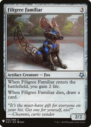 Filigree Familiar<br /><span class="collector-number">Collector No. GNT-52</span>