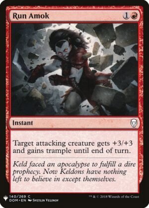 Run Amok<br /><span class="collector-number">Collector No. DOM-140</span>