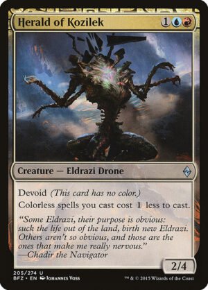 Herald of Kozilek<br /><span class="collector-number">Collector No. 205</span>