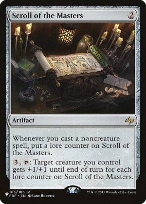 Scroll of the Masters<br /><span class="collector-number">Collector No. FRF-163</span>