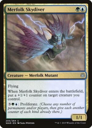 Merfolk Skydiver<br /><span class="collector-number">Collector No. 205</span>