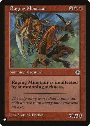 Raging Minotaur<br /><span class="collector-number">Collector No. POR-146</span>