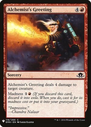 Alchemist's Greeting<br /><span class="collector-number">Collector No. EMN-116</span>