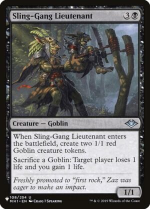 Sling-Gang Lieutenant<br /><span class="collector-number">Collector No. MH1-108</span>