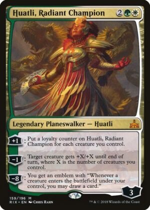 Huatli, Radiant Champion<br /><span class="collector-number">Collector No. 159</span>