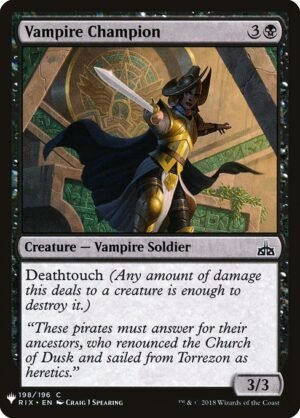 Vampire Champion<br /><span class="collector-number">Collector No. RIX-198</span>