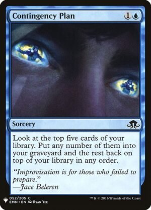 Contingency Plan<br /><span class="collector-number">Collector No. EMN-52</span>