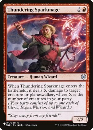 Thundering Sparkmage<br /><span class="collector-number">Collector No. ZNR-171</span>