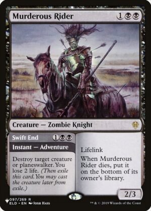 Murderous Rider // Swift End<br /><span class="collector-number">Collector No. ELD-97</span>