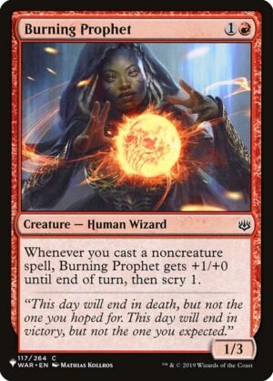 Burning Prophet<br /><span class="collector-number">Collector No. WAR-117</span>