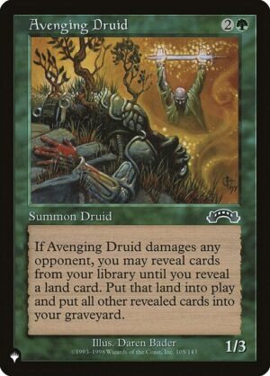 Avenging Druid<br /><span class="collector-number">Collector No. EXO-105</span>