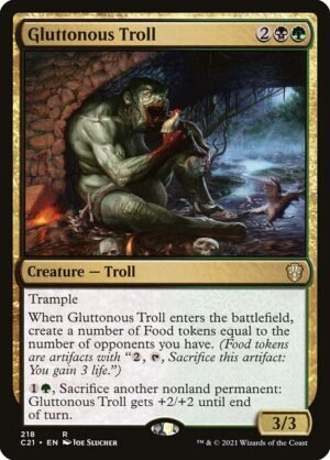 Gluttonous Troll<br /><span class="collector-number">Collector No. 218</span>