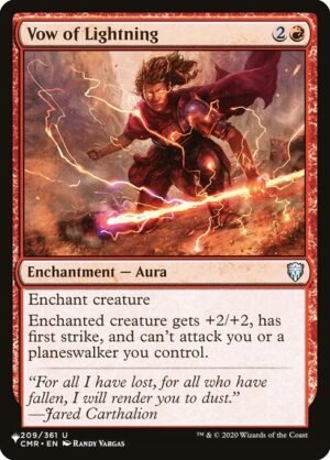 Vow of Lightning<br /><span class="collector-number">Collector No. CMR-209</span>