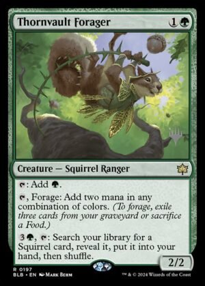Thornvault Forager<br /><span class="collector-number">Collector No. 197p</span>