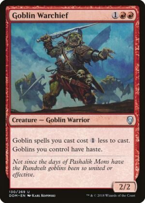 Goblin Warchief<br /><span class="collector-number">Collector No. 130</span>