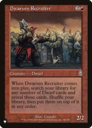 Dwarven Recruiter<br /><span class="collector-number">Collector No. ODY-186</span>