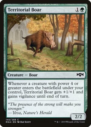 Territorial Boar<br /><span class="collector-number">Collector No. 145</span>