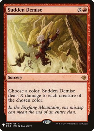 Sudden Demise<br /><span class="collector-number">Collector No. E01-59</span>