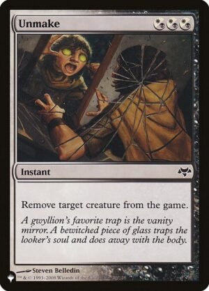 Unmake<br /><span class="collector-number">Collector No. EVE-96</span>