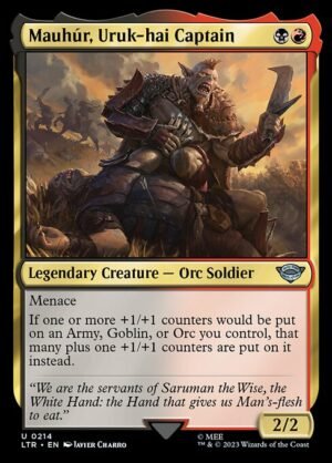 Mauhúr, Uruk-hai Captain<br /><span class="collector-number">Collector No. 214</span>